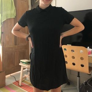 black collared brandy melville dress